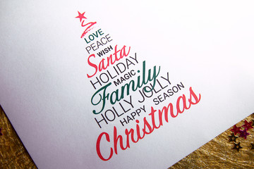 Colorful Christmas card