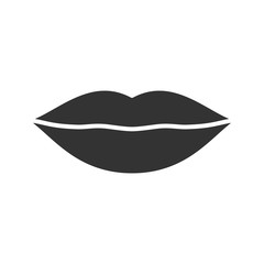 Lips glyph icon