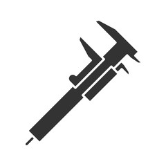 Slide gauge glyph icon