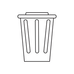 trash bucket icon