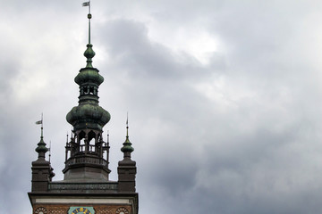 Obraz premium the spire of the old tower