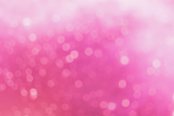Pink color glitter vintage lights,bokeh for blur background.