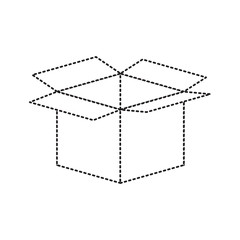 opened cardbox icon image