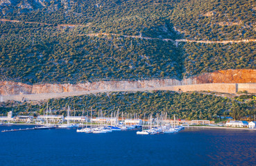  port of Kash on the Mediterranean coast of Turkey, the center of the district of the province of...