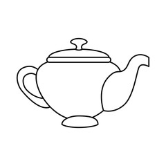 teapot elegant isolated icon vector illustration design