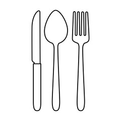 cutlery set isolated icon vector illustration design