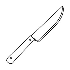 grill knife cutlery isolated icon vector illustration design