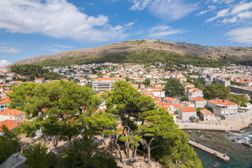 Fototapeta na wymiar Wonderful city of Dubrovnik, Old town, Fortresses Lovrijenac and Bokar, Dubrovnik, Adriatic, Sea, Croatia, South Dalmatia, Europe