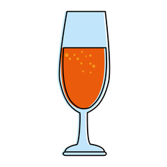 cup of champagne icon vector illustration design