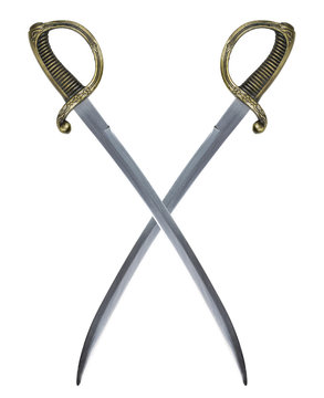 Two naked Circassian cavalry swords