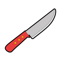 grill knife cutlery isolated icon vector illustration design
