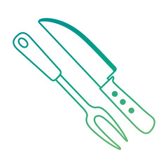 grill cutlery isolated icon vector illustration design