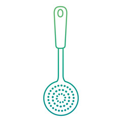 perforated spoon isolated icon vector illustration design