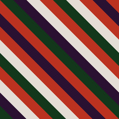 Christmas Diagonal Striped Seamless Pattern