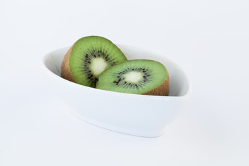 kiwi on white background