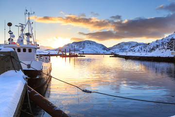 Kleppstad on Lofoten Islands