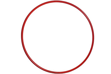 The hula Hoop Red isolated on white background