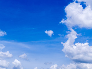 Blue sky with clouds