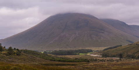 Scotland, UK. Mountains, Could, Landscape