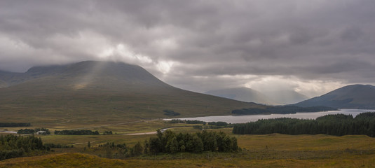 Scotland, UK. Mountains, Could, Landscape