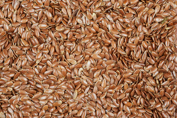 Texture of flax seeds.