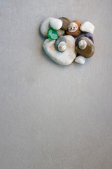 Obraz na płótnie Canvas Sea shells and pebbles.