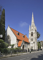 Fototapeta na wymiar Protestant church in Nice. France 