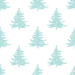 abstract art vector background. Christmas tree seamless pattern illustration for wrapping paper of fabric