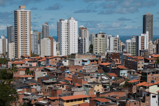 Social Inequality - Favela And Buildings