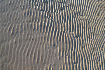 water figures of sand
