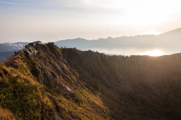 Naklejka premium Mt. Batur, Bali, Indonesia