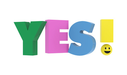 Yes mit Ausrufezeichen