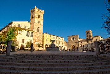 CITTADUCALE (Italy) - The historic center of an old and very little stone town in Sabina region,...