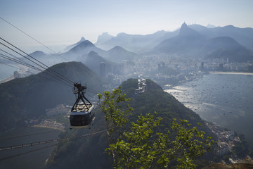 Aerial view of Rio de Janeiro Brazil