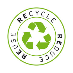 Logo sticker recycle