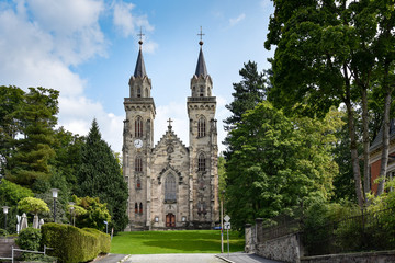 Fototapeta na wymiar Stadtkirche St. Peter in Sonneberg