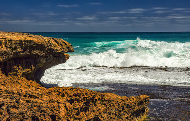 Waves on the Pacific coast.
