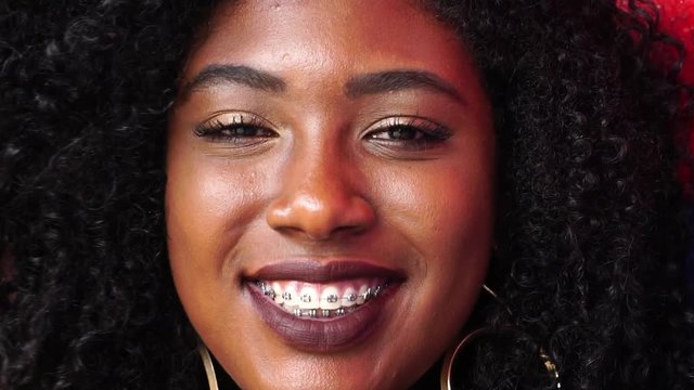 Black Woman Smiling
