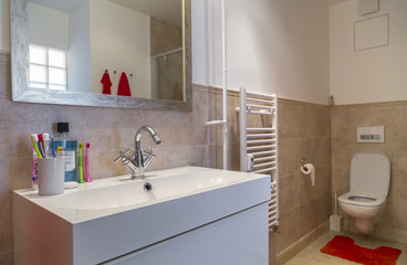 nice bathroom in a two-room apartment