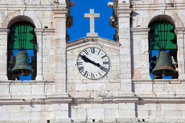 Church of Our Lady of Nazare (Igreja de Nossa Senhora da Nazare) located on the  Nazare, Portugal