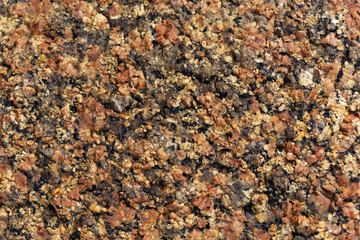 The surface of weathered granite