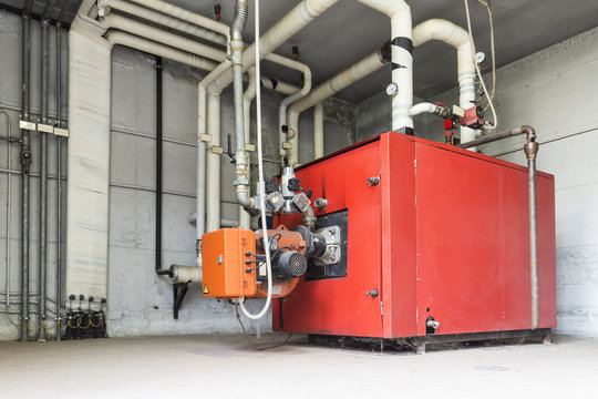 boiler gas in the boiler room