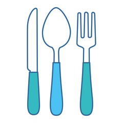 cutlery set isolated icon vector illustration design
