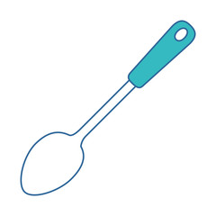 big spoon isolated icon vector illustration design