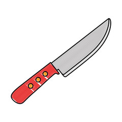 grill knife cutlery isolated icon vector illustration design