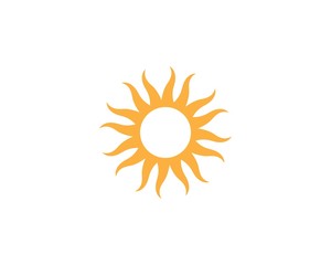 Sun logo icon template