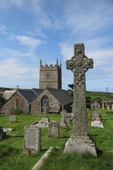 Kirche und Friedhof von Zennor, Cornwall