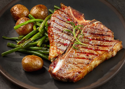 Freshly Grilled T Bone Steak