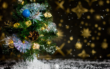 Christmas Time - Christmas Tree and snow.