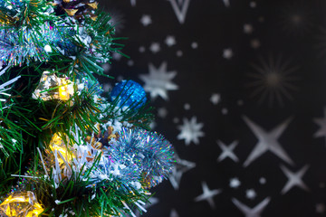 Obraz na płótnie Canvas Christmas Time - Christmas Tree and snow.